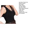 Graphene DE Velvet Heated Vest Elastic Fabric V-Neck Design 3D Seamless Cup Warm Inner Layer Bottoming Tops Autumn Winter Innerwear