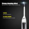 MultiFunctional Oral Irrigator with Face Brush Head Mouth Mirror Teeth Cleaning Device White