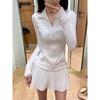 Womens Fleece-Lined Yoga Jacket With Zipper Stretchy Slim Fit Long Sleeve Activewear Top Gym Workout