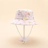 Children's Spring Summer Cartoon Fisherman Bucket Hat Printed Outdoor Unisex Boys Girls UV Protection Fashionable Sunshade Cap