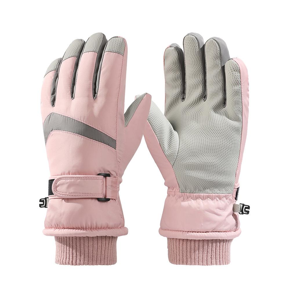 Ski Gloves for Men and Women In Winter Plus Velvet Thickened Waterproof Windproof Cold Warm Riding Electric Bike Touch Screen Gloves