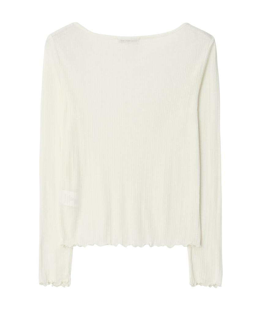 Nyuluki Slim Fit Boat Neck T-Shirt _Ivory