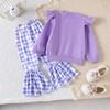 Kids Casual Long-Sleeve Set, Comfortable Daily Wear Outfits