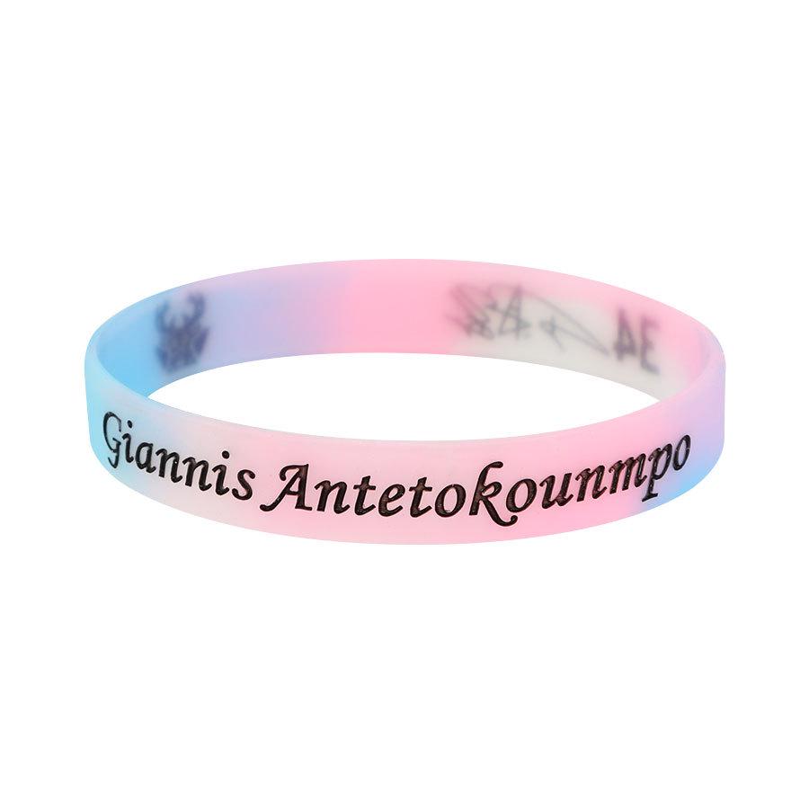 Douyin Popular NBA Star Signature Luminous Silicone Sports Bracelet/Wristband
