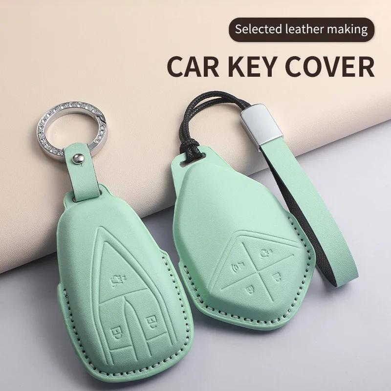 For Changan Deepal S7 SL03 2023 2024 PU Leather Car Key Case Cover PU Leather Car Key Case Cover
