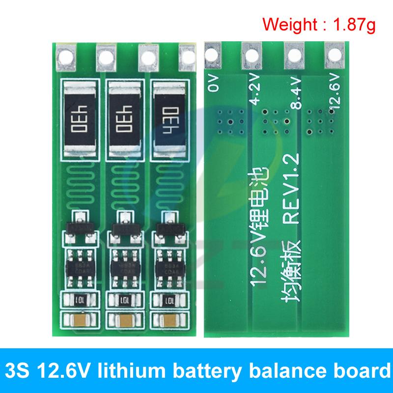 TZT 1/3pcs 2S 3S 4S Balance Board 8.4V 12.6V 16.8V 18650 Polymer Li-ion Lithium Battery Balancer BMS 100mA Balanced Current