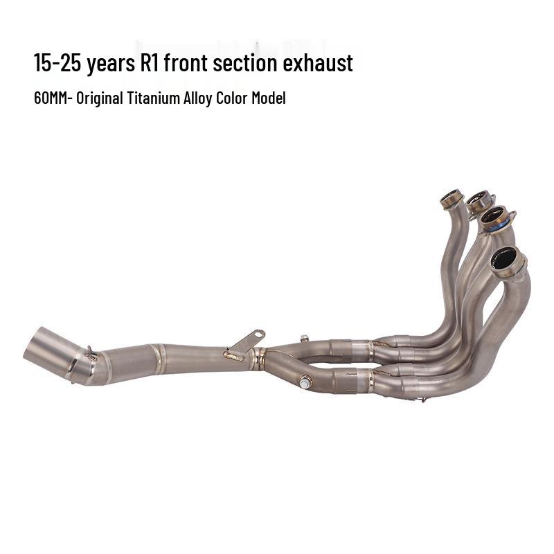 Motorcycle YZF-R1 Exhaust Pipe Titanium Front Section (2015-2025) Modification Accessory