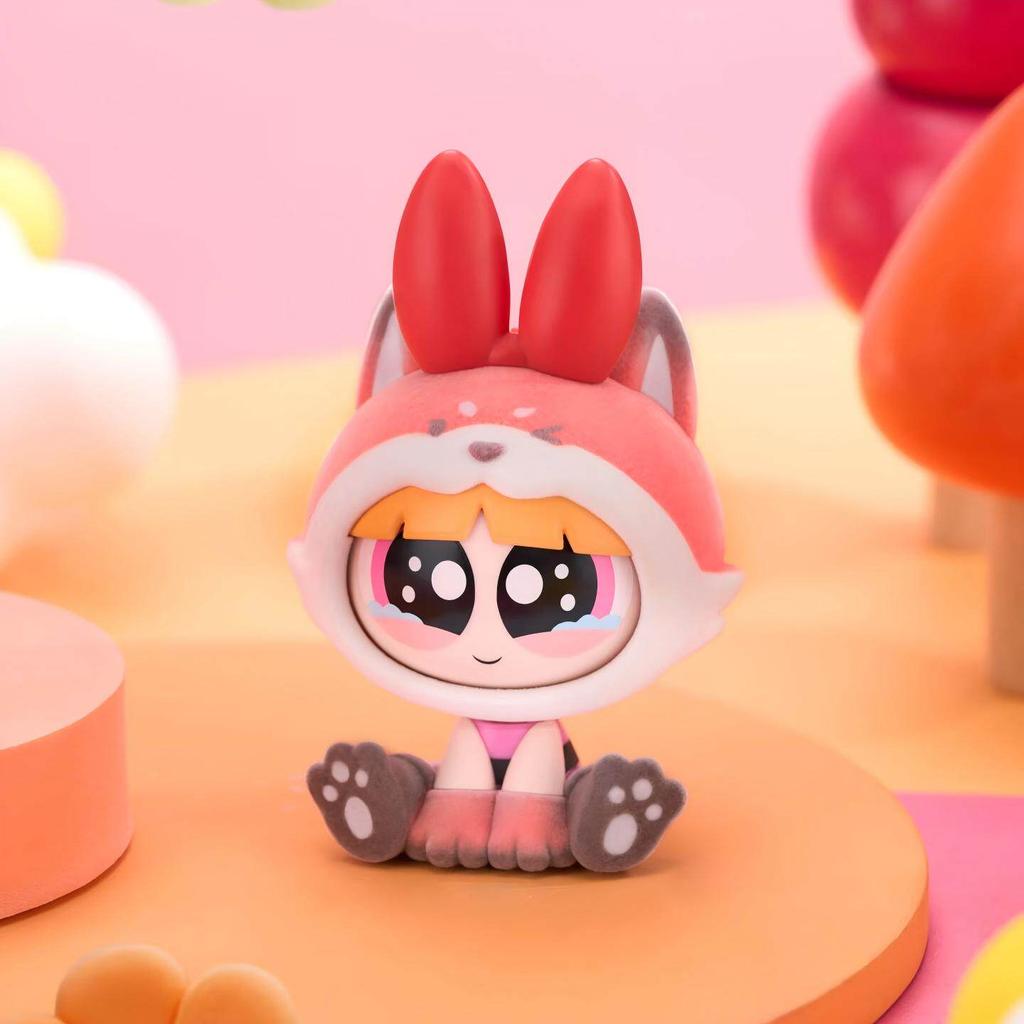The Powerpuff Girls Face Changing Doll  Cartoon Doll Keychain  Anime Ornament Toy Birthday Gift