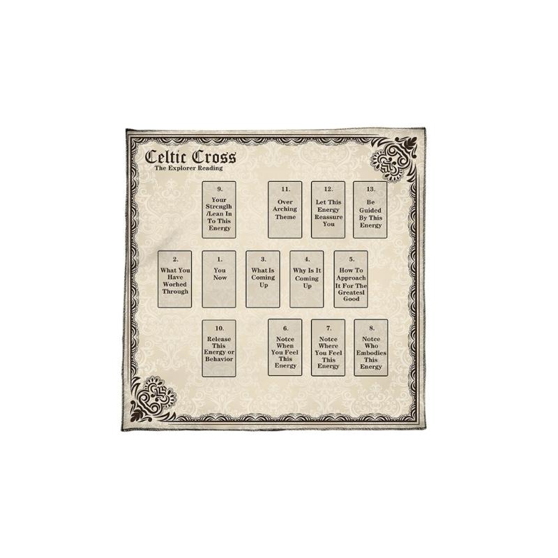 Tarots Tablecloth Constellations Pattern Astrology Altars Cloth Divinations Card Table Cloth Tapestry Witchcrafts Supply