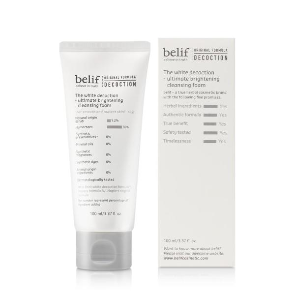 belif The White Decoction Ultimate Brightening Cleansing Foam