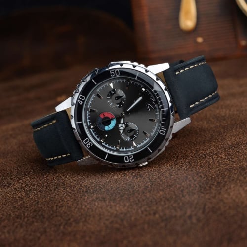 BISONSTRAP Replacement Watch Band, Genuine Suede Leather with Rose Gold Buckle and Spring Bars, 18mm, Black, for Men and Women