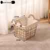Large Capacity Woven Rattan Laundry Basket & Toy Organizer for Home, Bathroom, & Clothes Storage