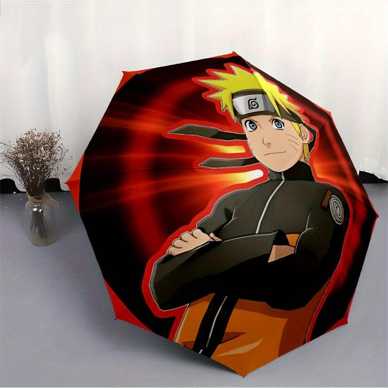 1pc Naruto Design Automatic Open/Close Umbrella - Compact Travel Umbrella, Perfect Gift for Friends -Intricate Design Umbrella yy250811060