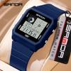 SANDA Fashion Electronic Watch Multifunction Alarm Clock Luminous Calendar Waterproof Sports Casual Student Digital Watches
