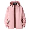 Windproof Waterproof Hooded Jacket for Couples - Versatile Spring/Autumn Outerwear for Trendy, Casual Mountaineering.