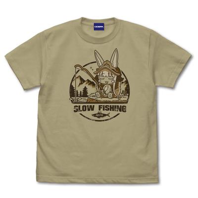 [Official] COSPA Made In Abyss: The Golden Land of the Fiery Sun Fishing Nanachi T-Shirt SAND KHAKI M Size