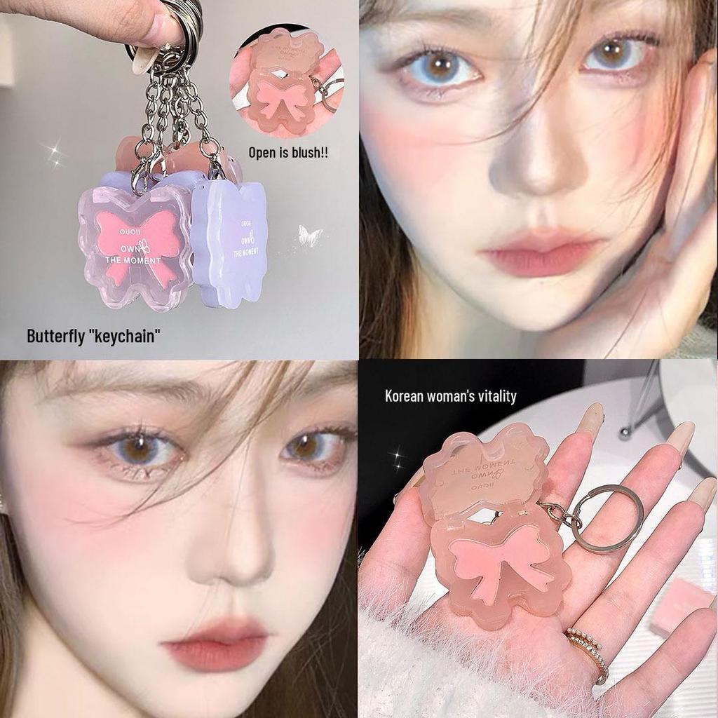 OUOII Butterfly Blush: Natural Matte Blush Cream for Students and Parties.