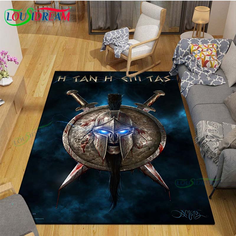 Nordic Viking Mythology Symbols Carpet Room Decor Floor Mats Bedroom Yoga Mat Photography Props Area Rug Birthday Gift