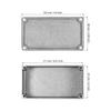 Uxcell Stomp Box Pouzdro na kytarový pedál Efekt Box Pouzdro Stomp Hliník 122 mm x 66 mm x 39,5 mm