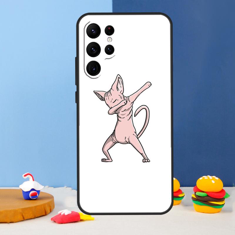 Sphynx Cat Phone Case For Samsung Galaxy S25 S24 Ultra S9 S10 S20 S22 S21 S23 Plus S24 FE Cover Coque