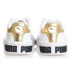 Puma Cali Bold Metallic Synthetic Leather Casual Slip Resistant Lightweight Breathable Low Top Skate Shoes Women sneaker White 371207-01
