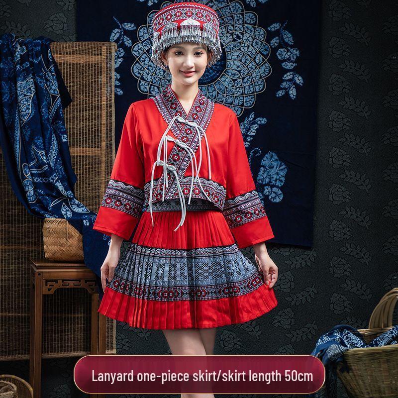 Miao Ethnic Dance Performance Costume L