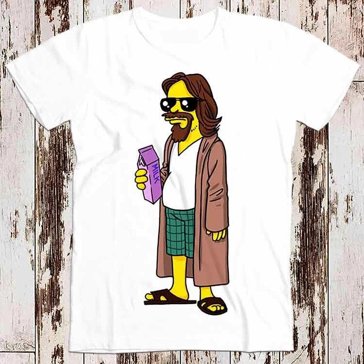 The Dude Homer Man The Big Lebowski Best Seller T Shirt Music Top Tee Gift 8639 3XL
