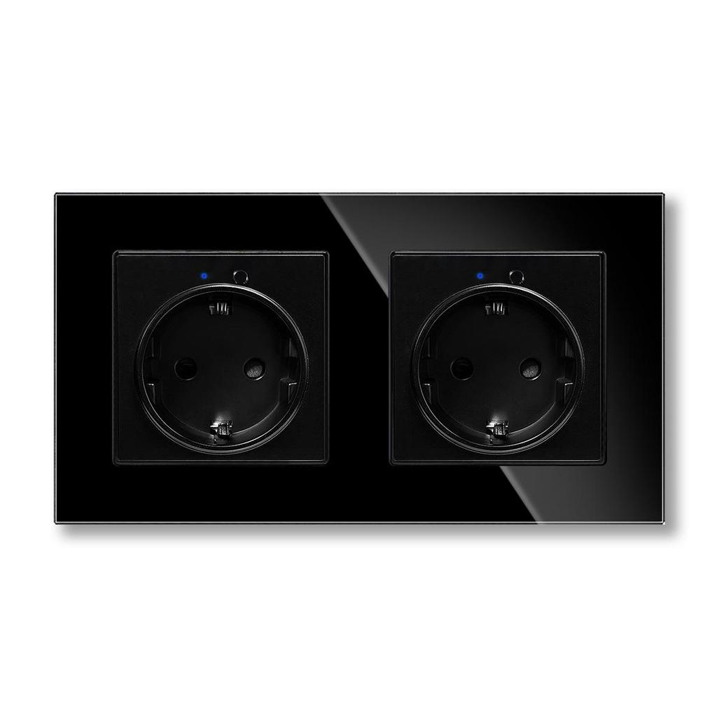 European Standard Smart WiFi Socket with APP Remote, Voice Control, Timer & Power Monitoring