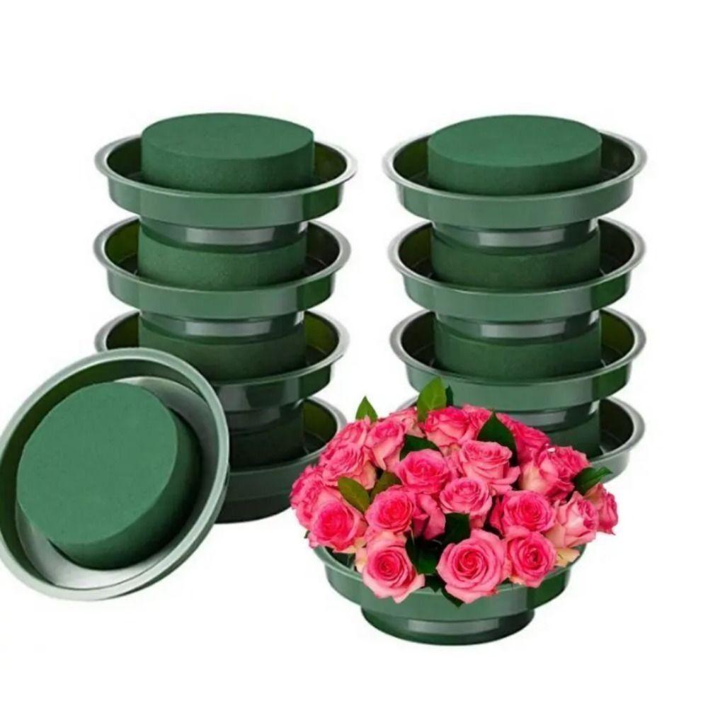 

Soft Floral Foam With Bowl Round Wet Foam Mud Tray New DIY Flower Arrangement Kit