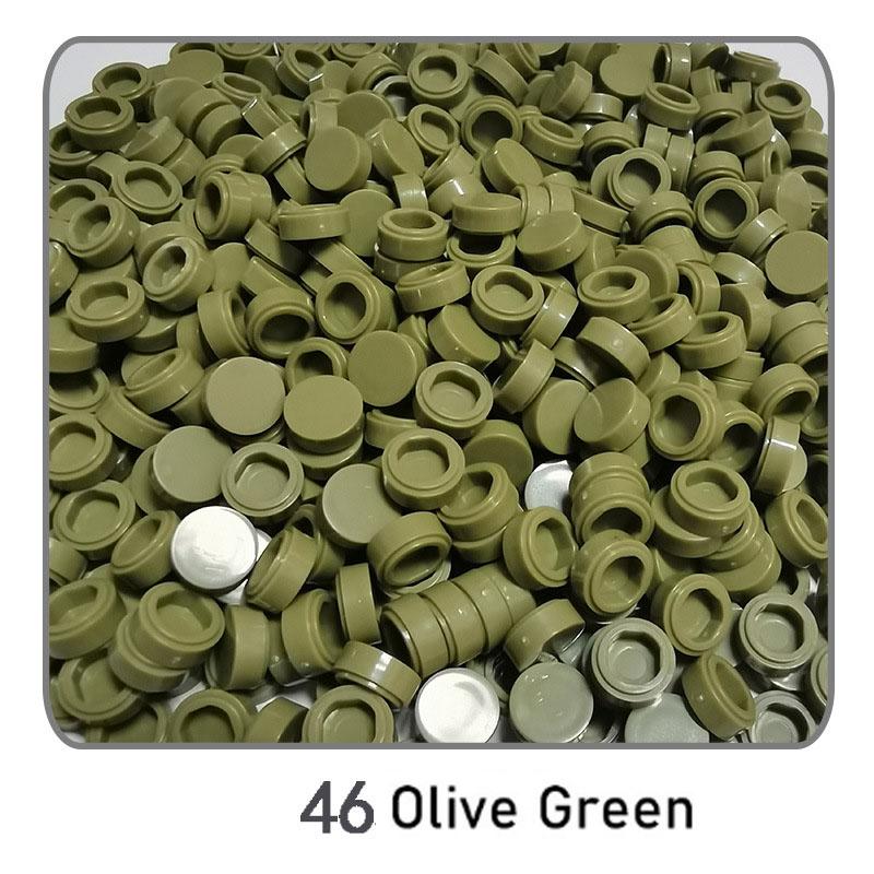 1000 Stück Stadt Bausteine Flache Fliese 1x1 Runde Steine DIY Erleuchten Bausteine Teile 98138 Bausteine für Jungen Mädchen Geschenke Kinder