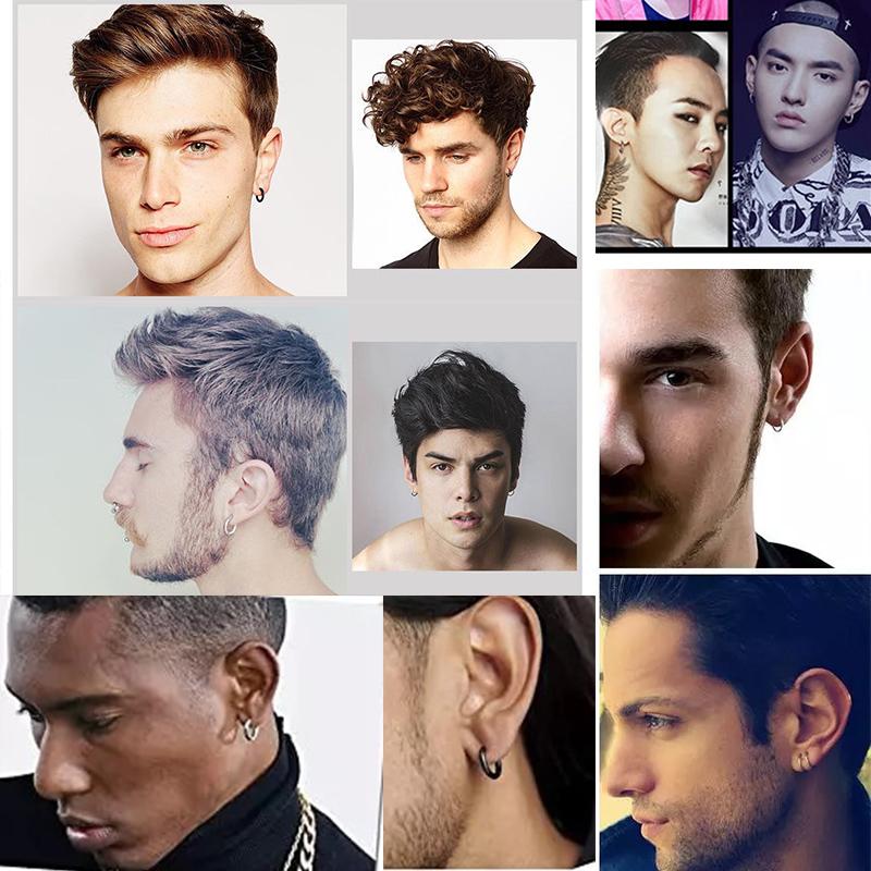 1PCS New Simple Stainless Steel Small Hoop Earrings for Women Men Cartilage Ear Piercing Jewelry Pendientes Hombre Mujer