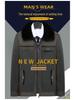 Men's Fleece-Lined Lapel Jacket, Thickened Autumn/Winter Coat for Middle-Aged and Older Men