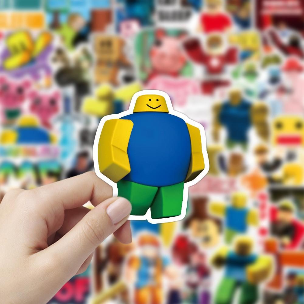 Roblox New Hot Stickers 50 Pcs Waterproof Creative Classical Cartoon Decals For Luggage Laptop Skateboard Fridge Kids Game Fans