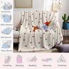 French Dachshund Flannel Blanket Warm Soft Halloween Christmas Couch Warm Cozy Decorative Decor Gift for All Season
