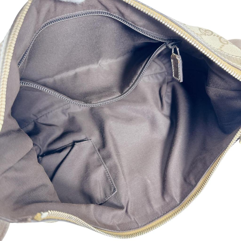 GUCCI GG plus Shoulder Bag Cross body GG Supreme Canvas Brown Women 181092 Used