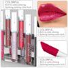 Glitter Lipgloss Langvarig Farge Skinnende Glød Lipglans for Halloween Scene Festsminke Høypigmentert Leppestift Gotisk Leppesjokk Gaveidé