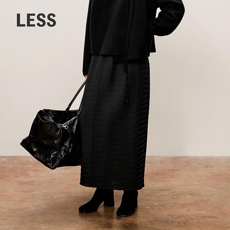 LESS 2024 Autumn Casual Straight Long Skirt XS