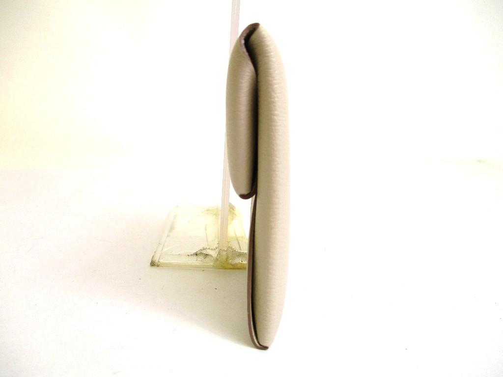 Authentic HERMES Craie Evercolor Leather Coin Purse Bastia #b091  Open Box