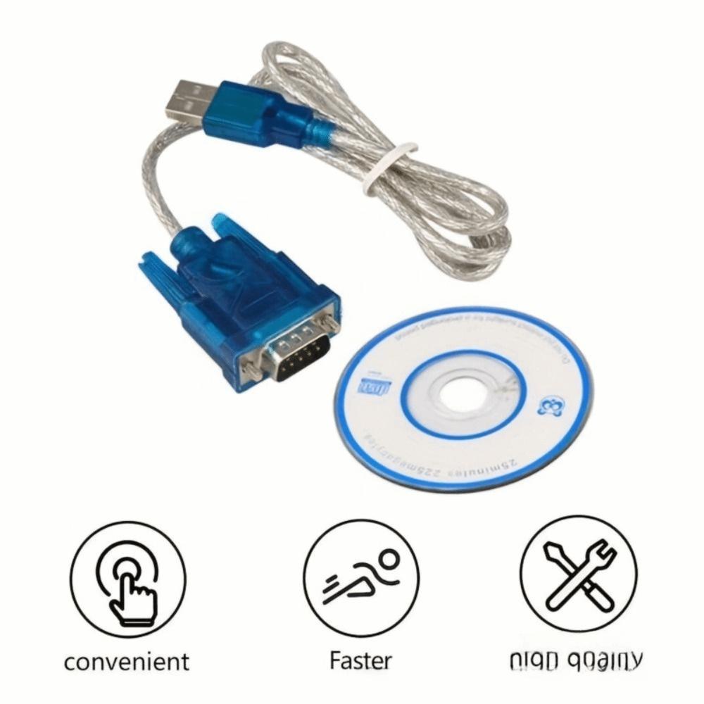 CH340 Chipset USB to Serial Adapter USB 2.0 DB9 Adapter USB RS232 Cable  Computer Use