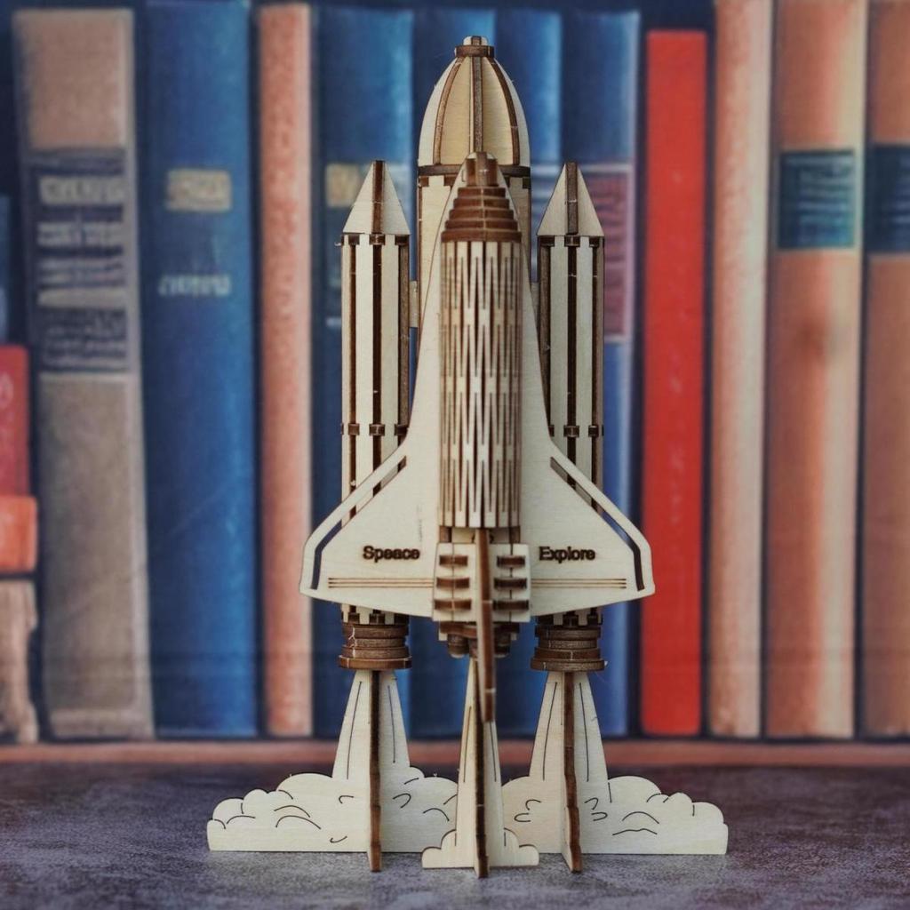 3D Wooden Puzzle DIY Model - Creative Kids & Adults Handcraft Gifts Set