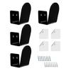 4 Count Clear Acrylic Baseball Glove Organizers Rack For Sports Gears Collection And Showcases