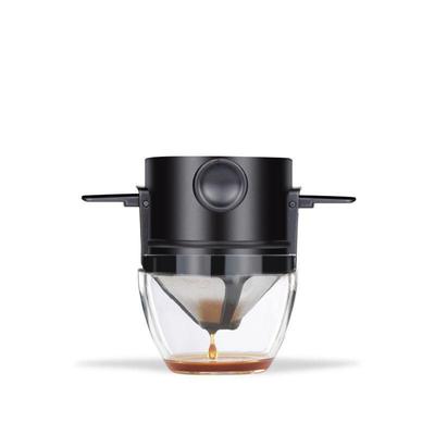 Coffee Filter Portable Stainless Steel Drip Coffee Tea Holder Funnel Baskets Reusable Tea Infuser and Stand Coffee Dripper
