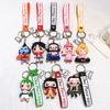 Anime One Piece Keychain Luffy Zoro Portgas·D· Ace Key Chain Llaveros Porte Clé Keyring Doll Bag Charm Pendent Car Keychains
