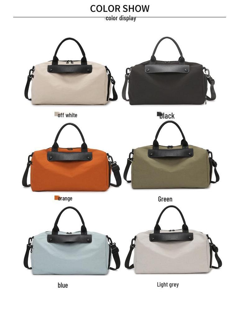 Women's Large Capacity Short Trip Handbag: Dry/Wet Separation, Lightweight for Gym/Business, Single Shoulder Luggage Bag