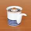 Stylish and Cute Compact Soy Sauce Seasoning Made In Arita Lattice Gosu 110ml Dispenser, Container, Japan, Ceramic, Porcelain, Ware, Pattern, Line,