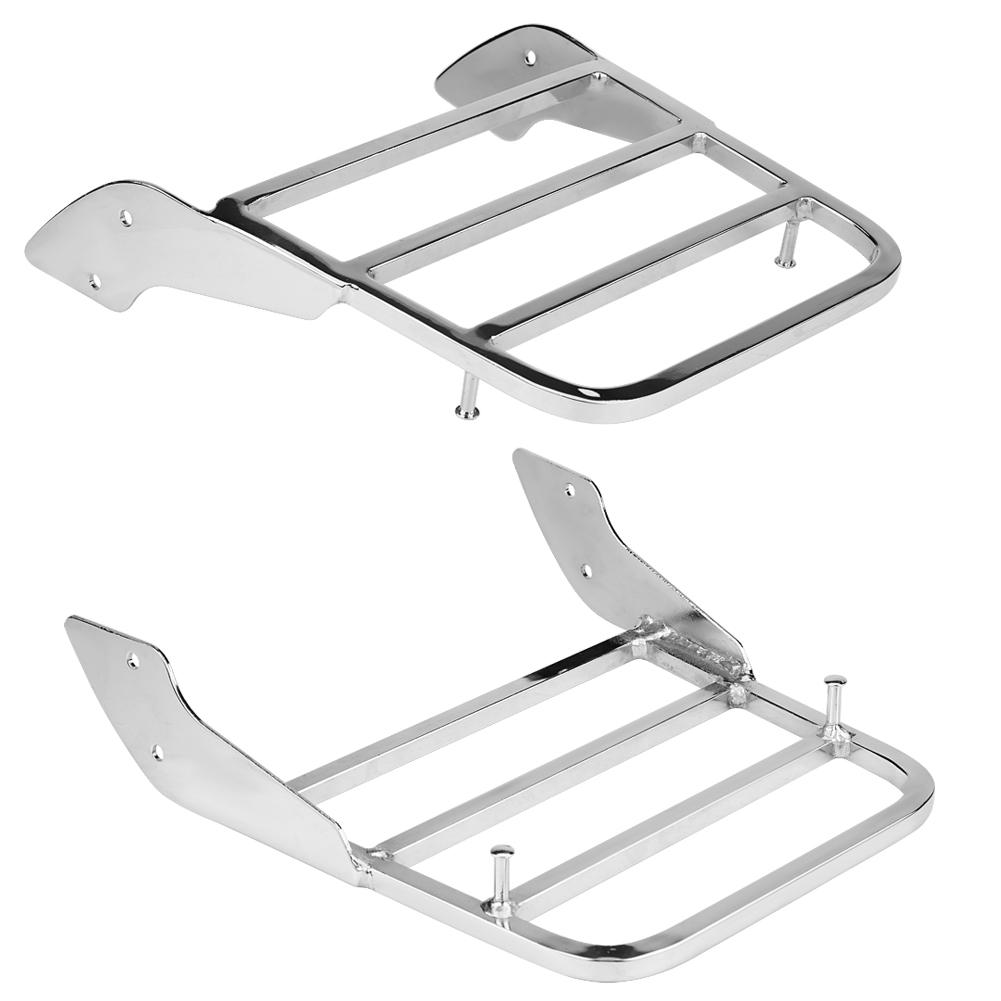 Motorcycle Rear Sissy Bar Luggage Rack for  Shadow VT750 C2 1997-2003 Chrome Silver