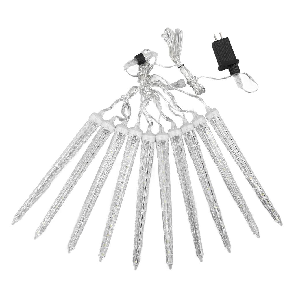 4W meteordusjlys 7V 6,6 fot IP65 vanntett plast juleistapper til bryllupsvindu