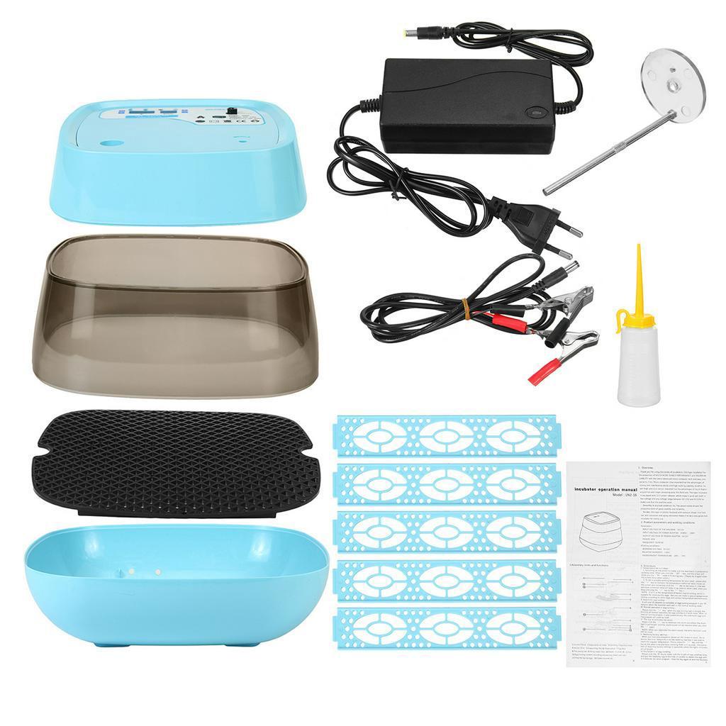 16 Eggs Fully Automatic Incubator Chicken Incubator with Photo Function LED Lighting Automatic Egg Turning Egg Hatcher 10V~220V