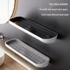 Suction Cup Wall-Mounted Bathroom Shelf Towel Rack - No-Drill Vanity or Kitchen Sink Storage