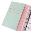 Fashion Mini Loose Leaf Notebook Blank Page 45Sheets Portable Notebook Schedule Planner DIY Binder Notebook Study